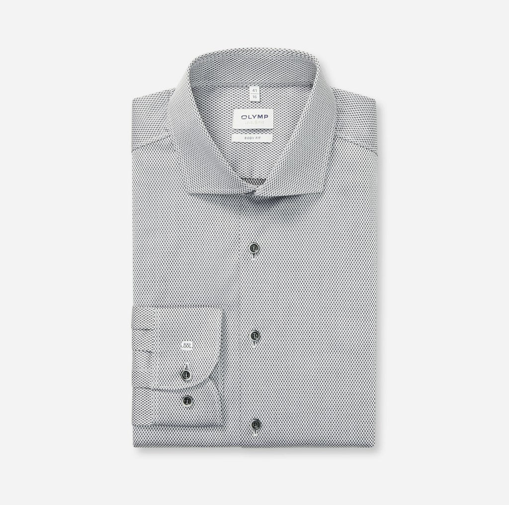 Olymp Herren Hemden lang Anthrazit