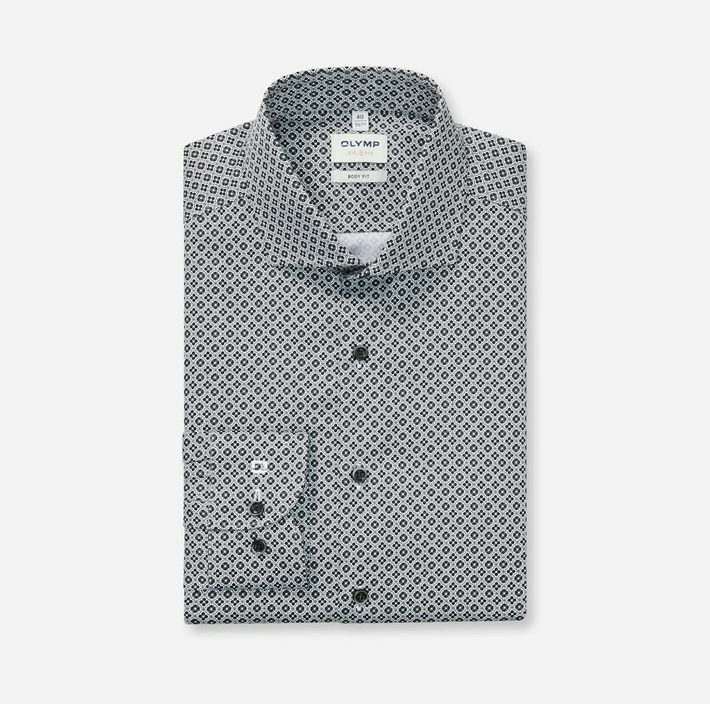 Olymp Herren Hemden lang Schwarz