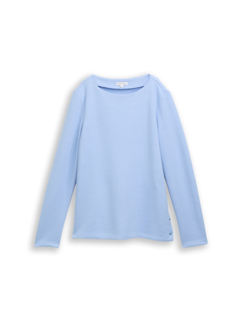 Tom Tailor Damen Sweatshirts Mid Blue Melang