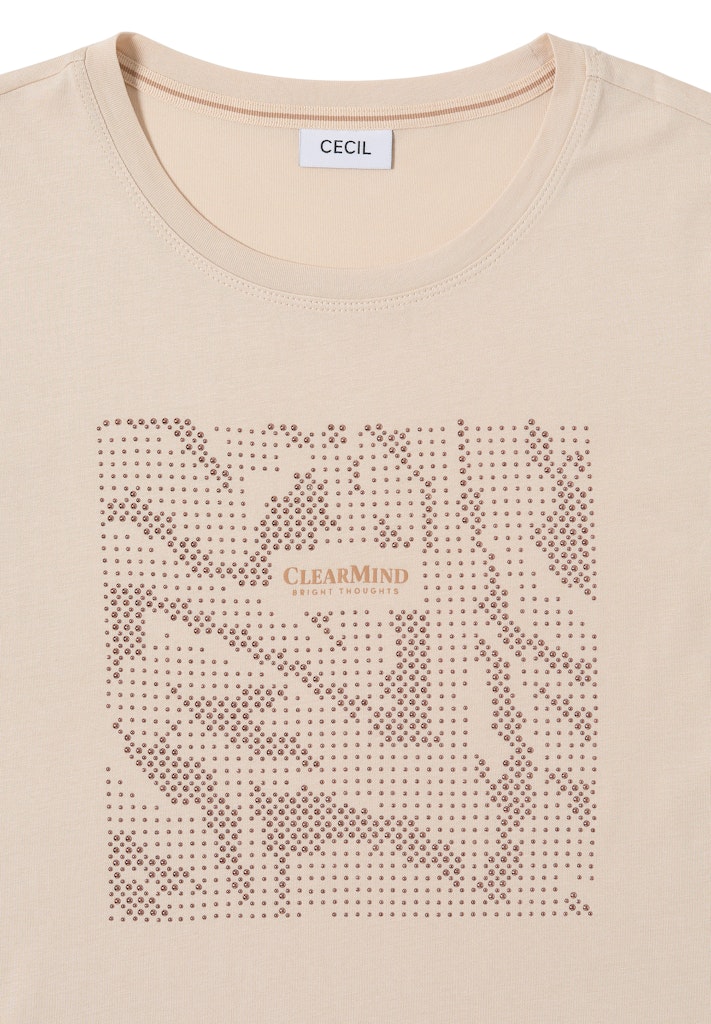Cecil Damen T-Shirts Oat Milk