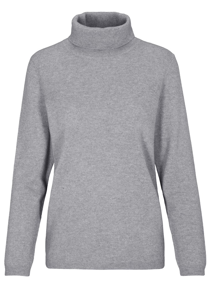 Clarina Damen Pullover Grau Mel.