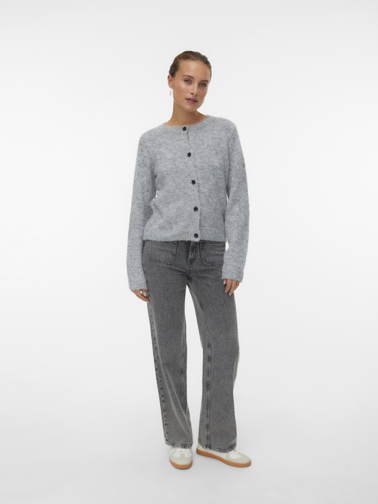 Vero Moda Damen Strickjacken Medium Grey Mel