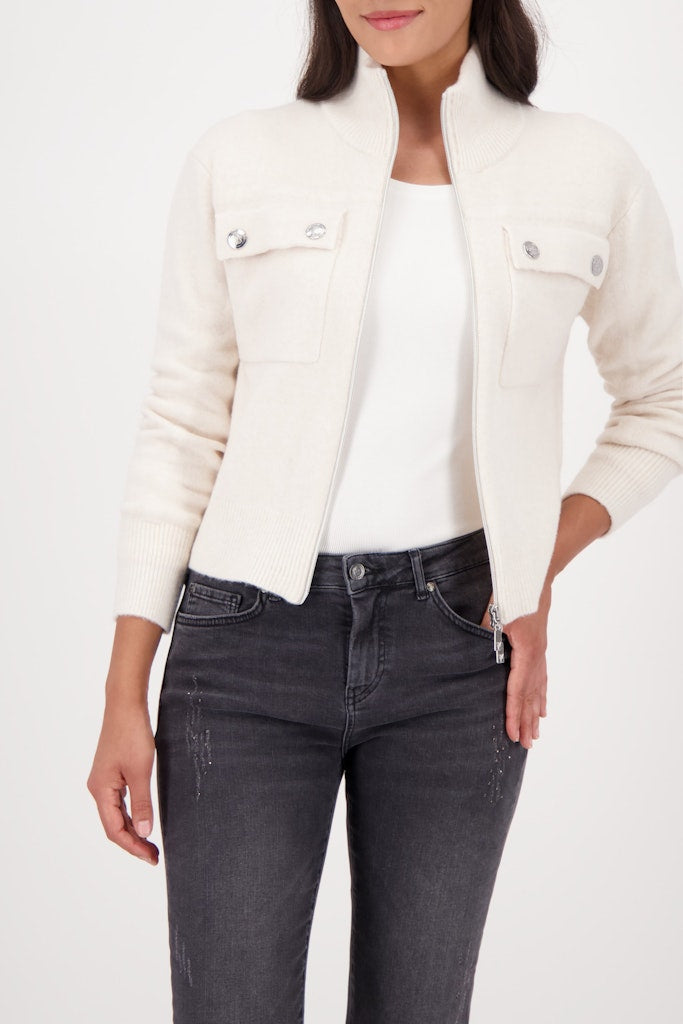 Monari Damen Strickjacken Almond