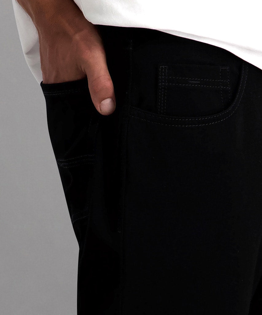 Pioneer Herren Hosen Schwarz