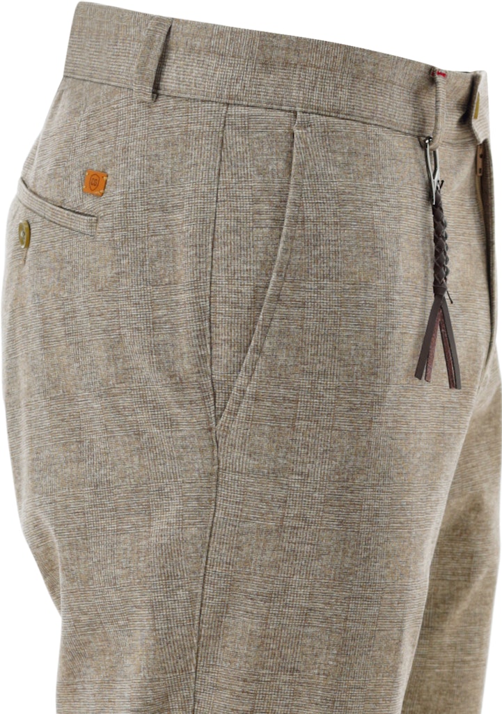 Carl Gross Herren Hosen Dunkelbeige