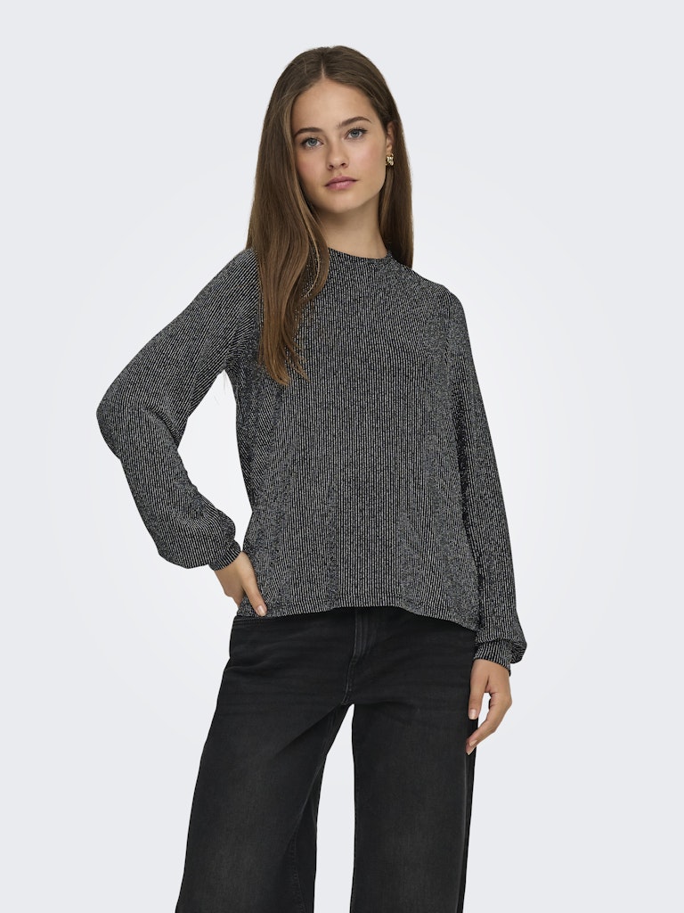 Only Damen Tops Black/Silver Gl
