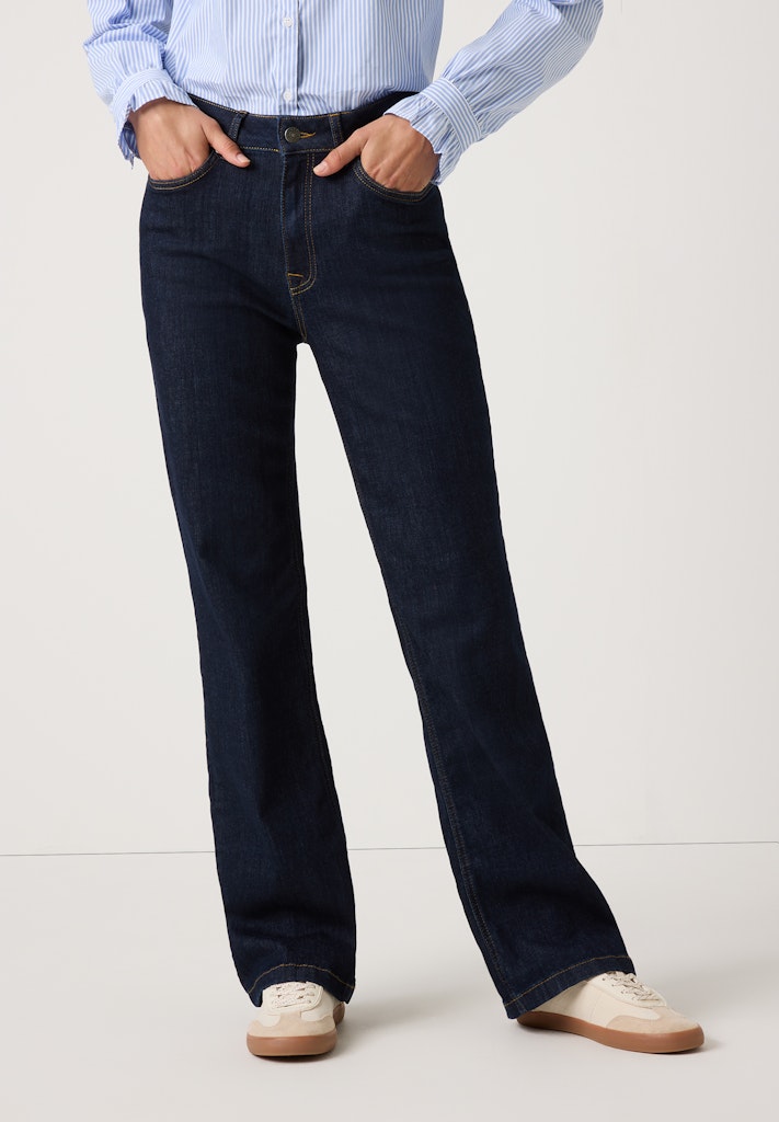 More & More Damen Jeans Dark Blue