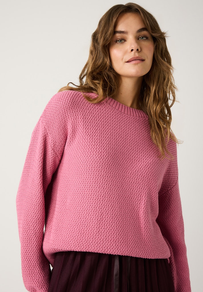 More & More Damen Pullover Berry Rose