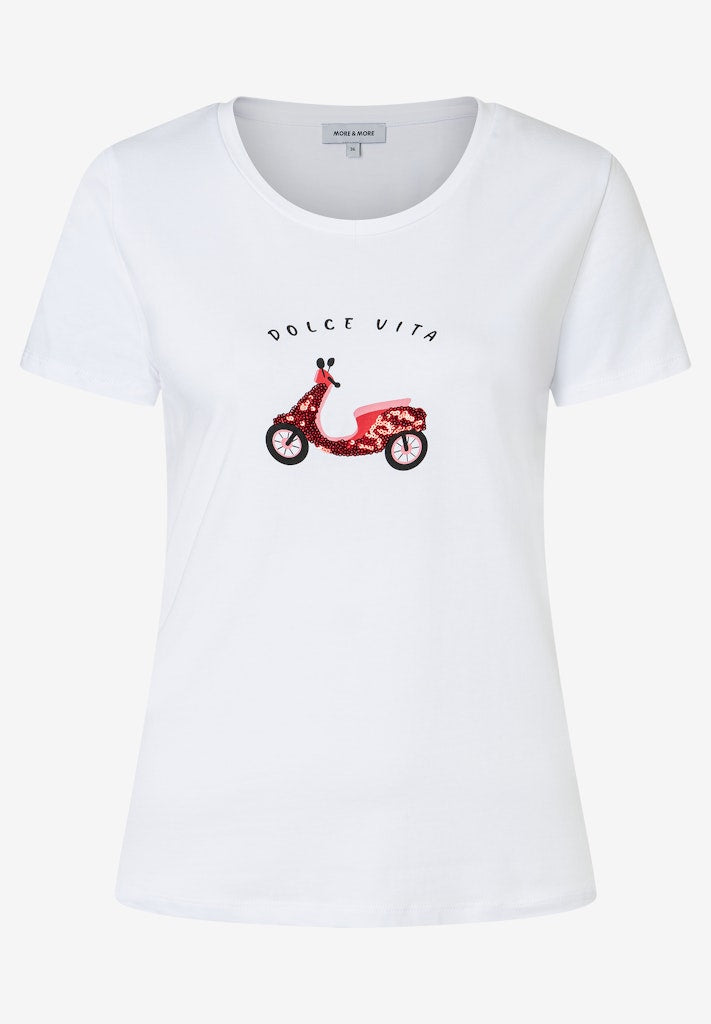 More & More Damen T-Shirts White