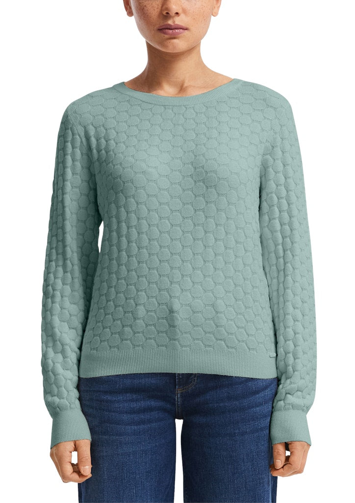 QS by S.Oliver Damen Pullover Blue Green