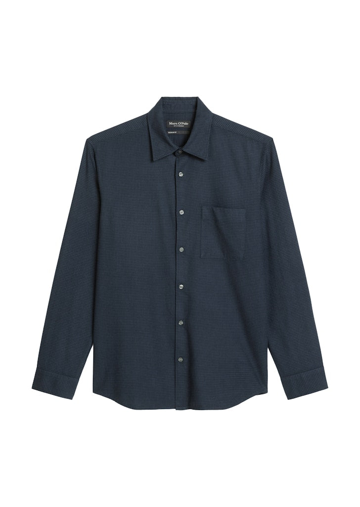 Marc O'Polo Herren Hemden K Multi/ Dark