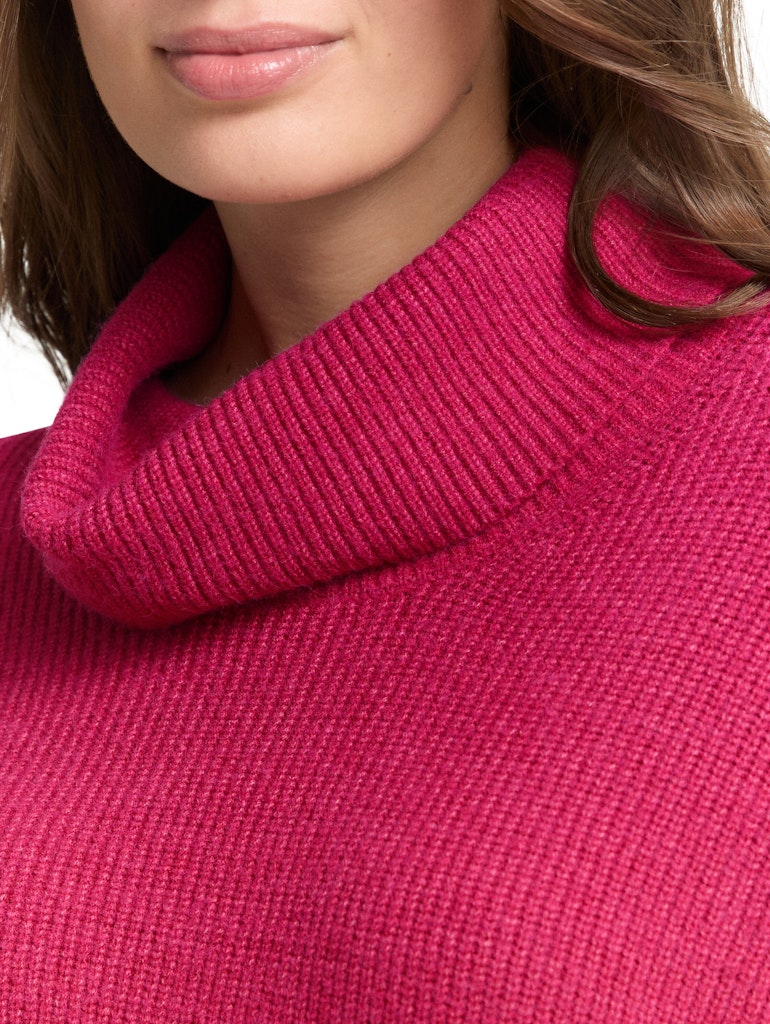 Tom Tailor Damen Pullover Dark Pink Melan