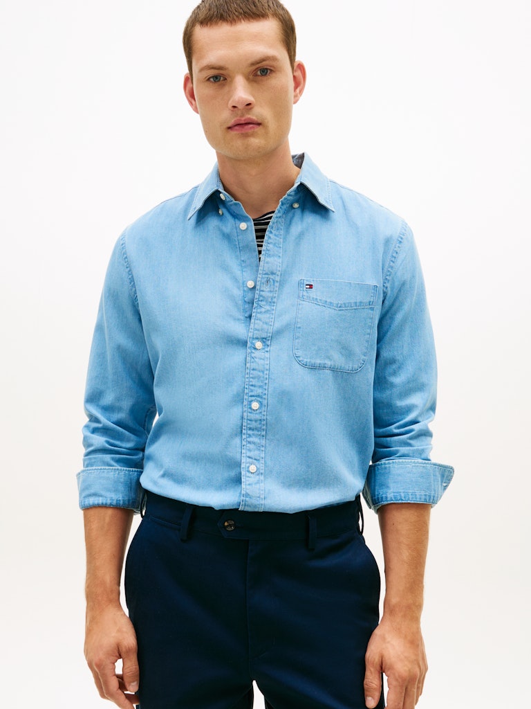 Tommy Hilfiger Herren Hemden A Denim