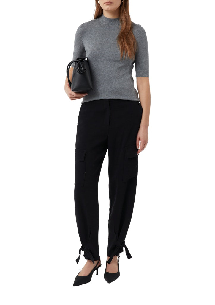 Comma Damen Pullover Grey/Black