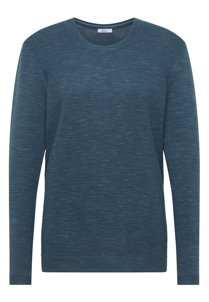 Cecil Damen Pullover Teal Blue