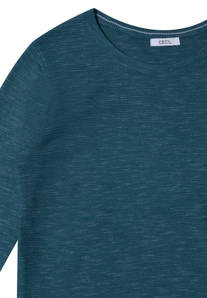 Cecil Damen Pullover Teal Blue