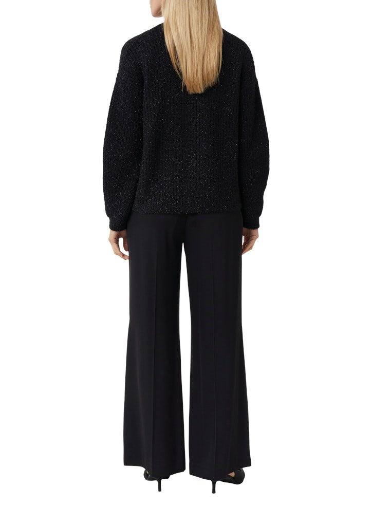 Comma Damen Strickjacken Grey/Black