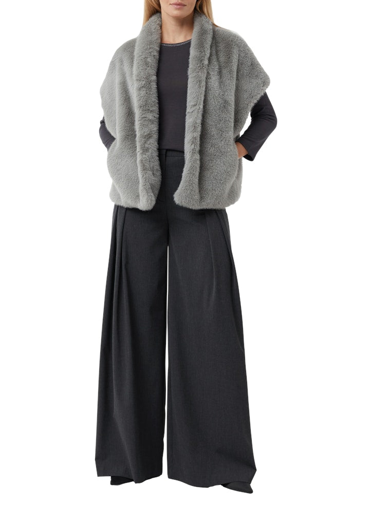 Comma Damen Outdoorwesten Grey/Black