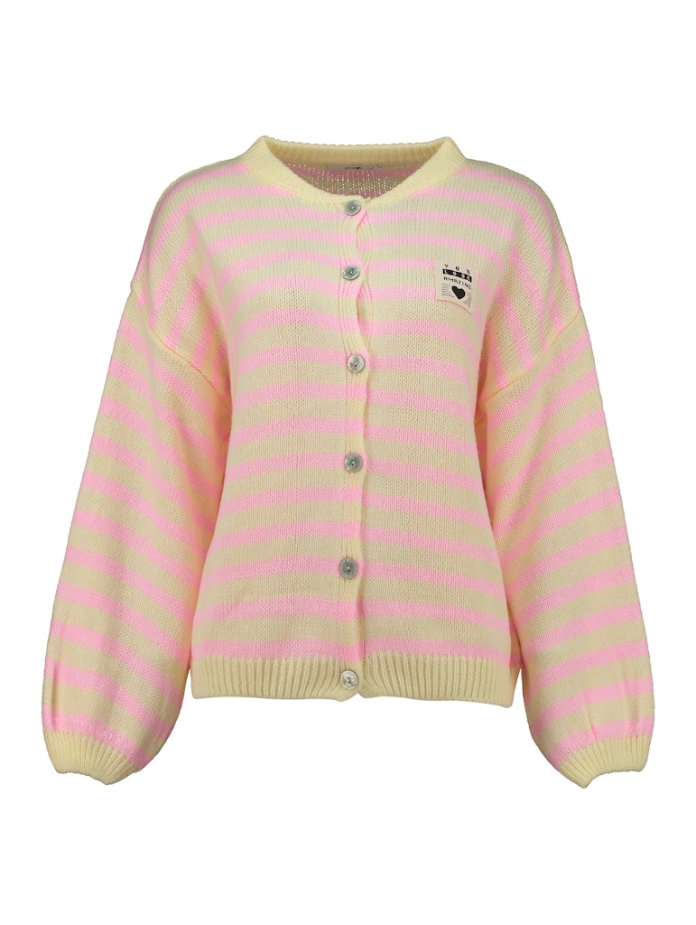 Haily's Damen Strickjacken Yellow/Lpink St