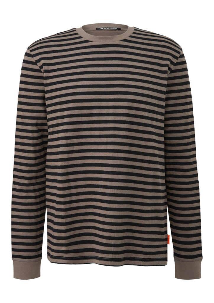 QS by S.Oliver Herren T-Shirts lang Brown