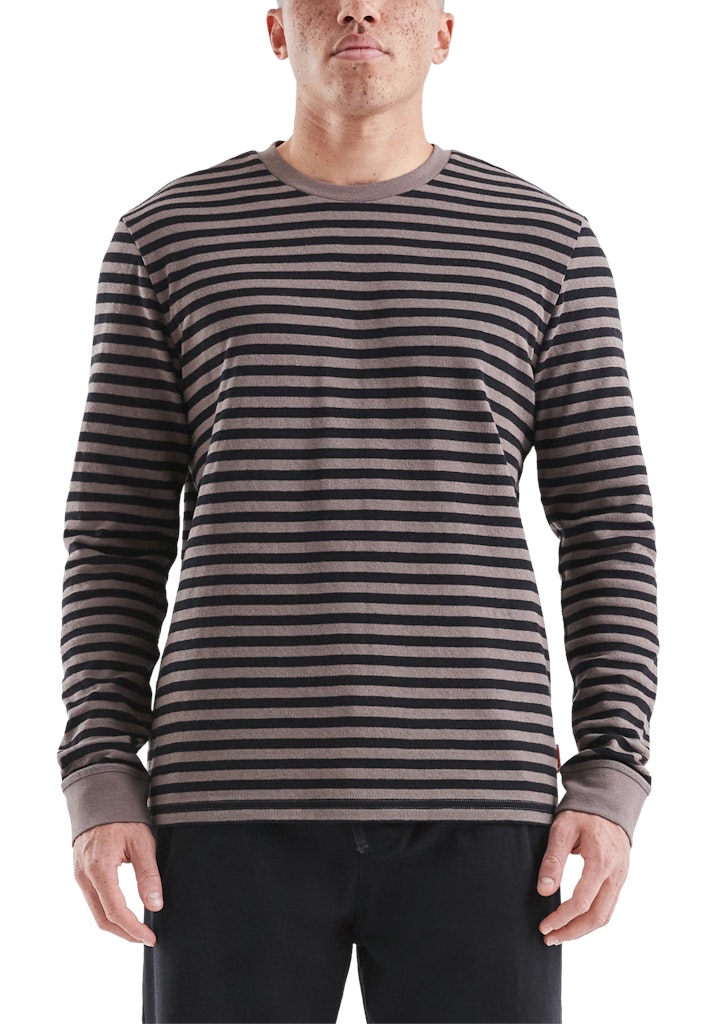 QS by S.Oliver Herren T-Shirts lang Brown