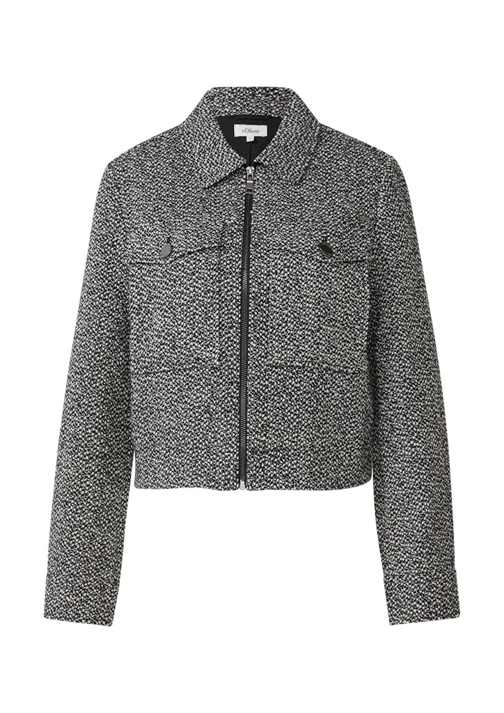 S. Oliver red Damen Blazer Grey/Black