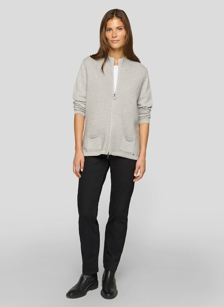 Rabe Damen Strickjacken Silber