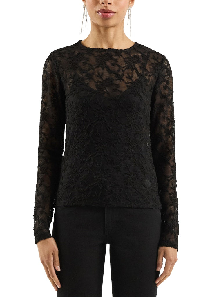 QS by S.Oliver Damen T-Shirts Grey/Black