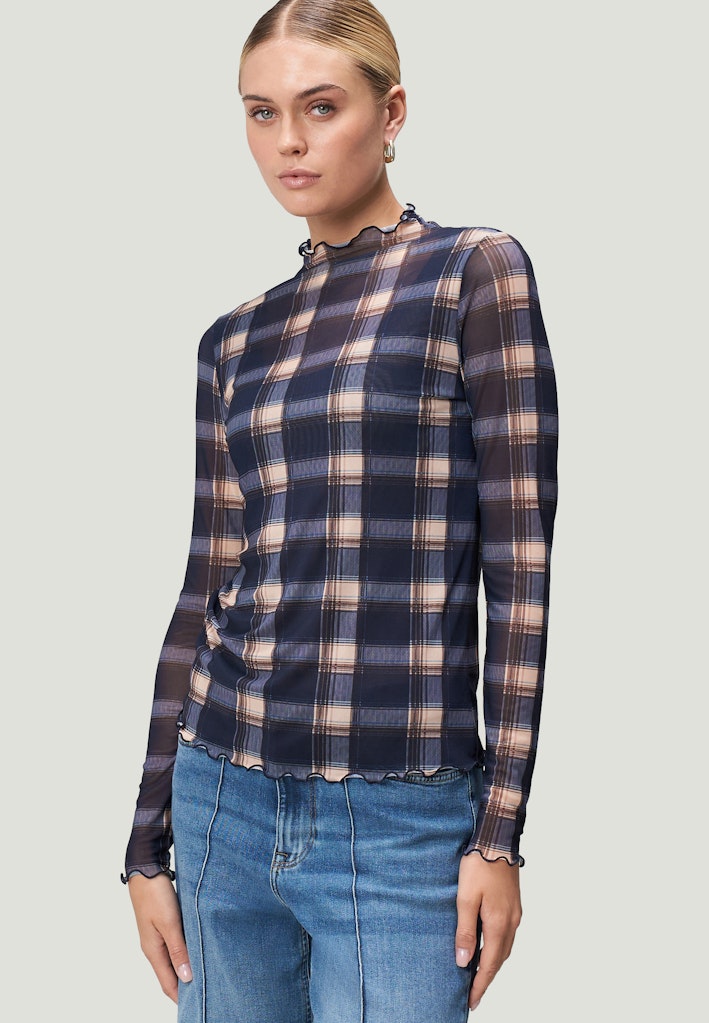 Zero Damen T-Shirts Dark Bluebeige