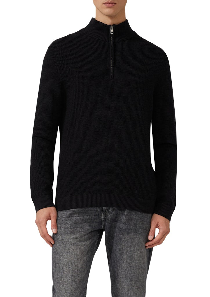 S. Oliver red Herren Pullover Grey/Black
