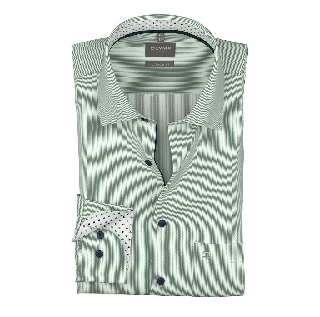 Olymp Herren Hemden lang Grõn