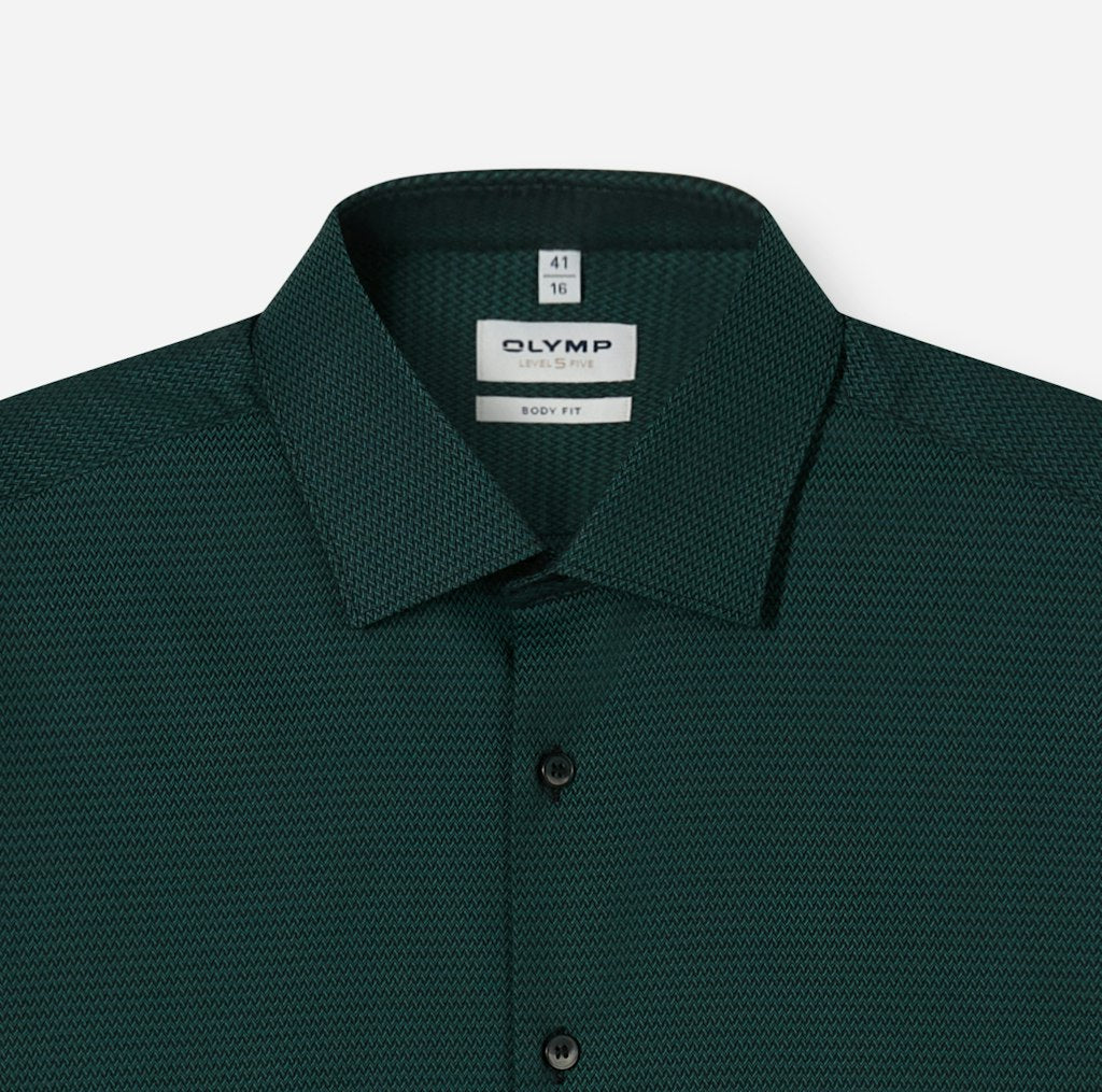 Olymp Herren Hemden lang Dunkelgrõn
