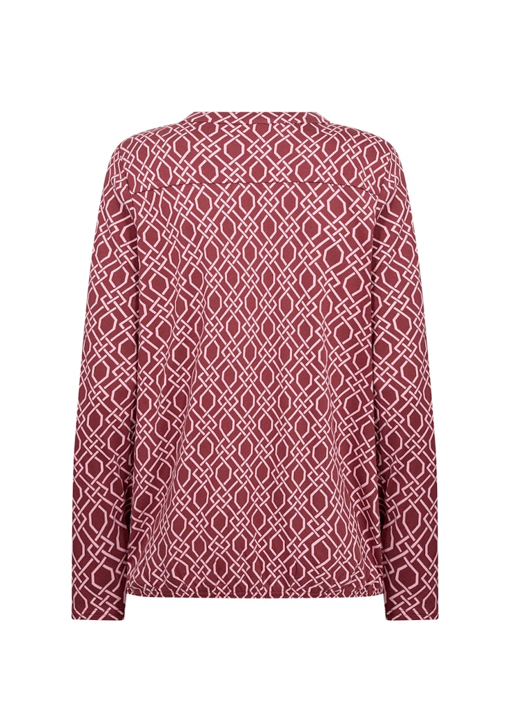 Soya Concept Damen Blusen Dk. Red Combi