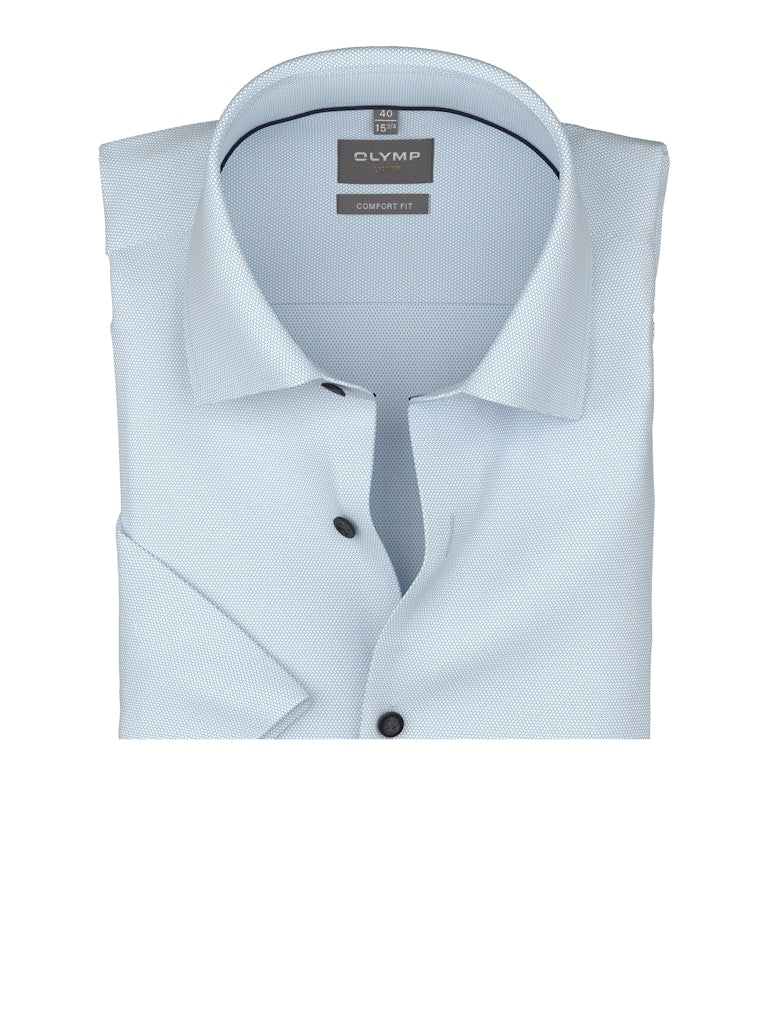 Olymp Herren Hemden kurz Bleu