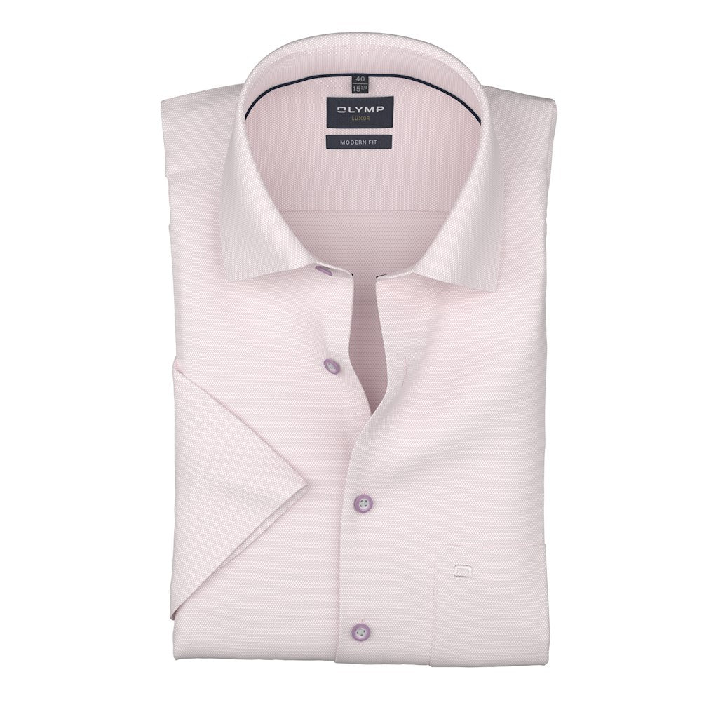 Olymp Herren Hemden kurz Hellrose