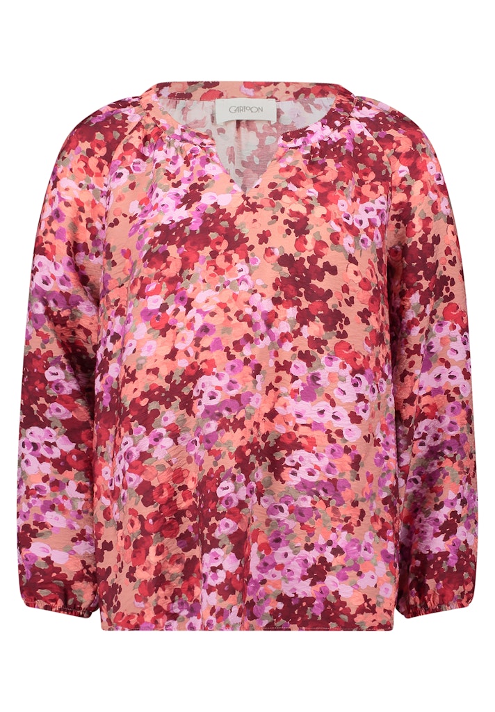 Cartoon Damen Blusen Purple/Red