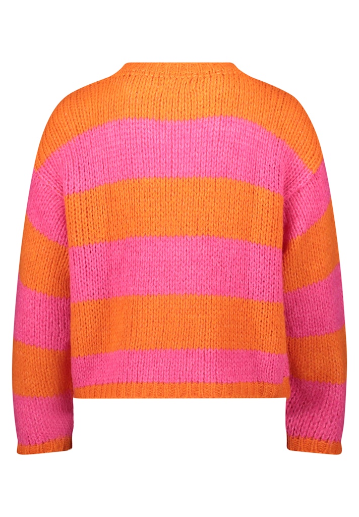 Cartoon Damen Pullover Orange/Pink