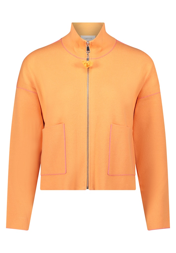 Cartoon Damen Strickjacken Orange/Pink