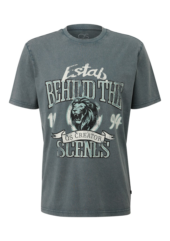 QS by S.Oliver Herren T-Shirts kurz Blue