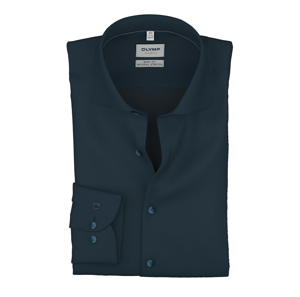 Olymp Herren Hemden lang Marine
