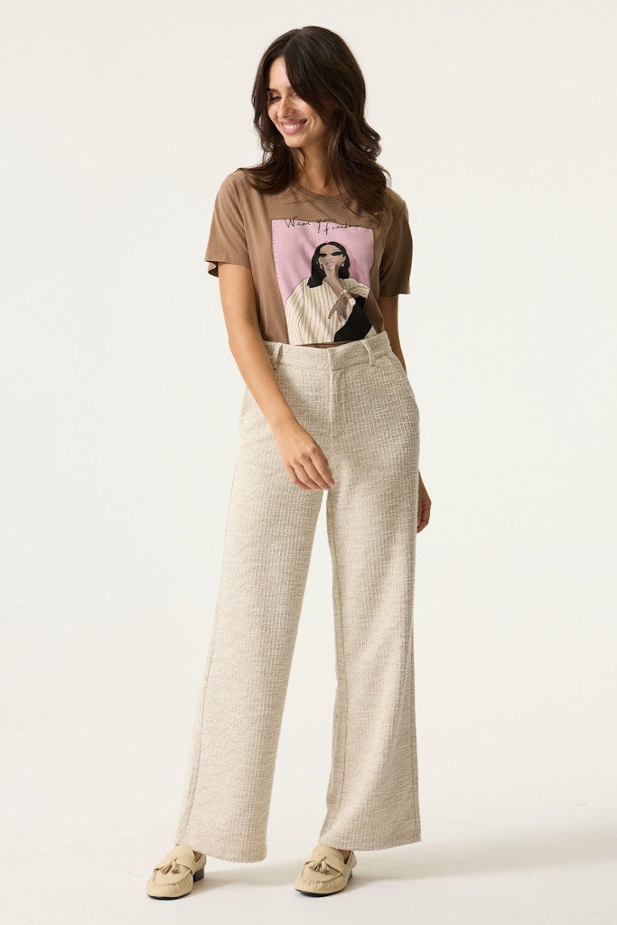 Garcia Damen T-Shirts Soft Taupe
