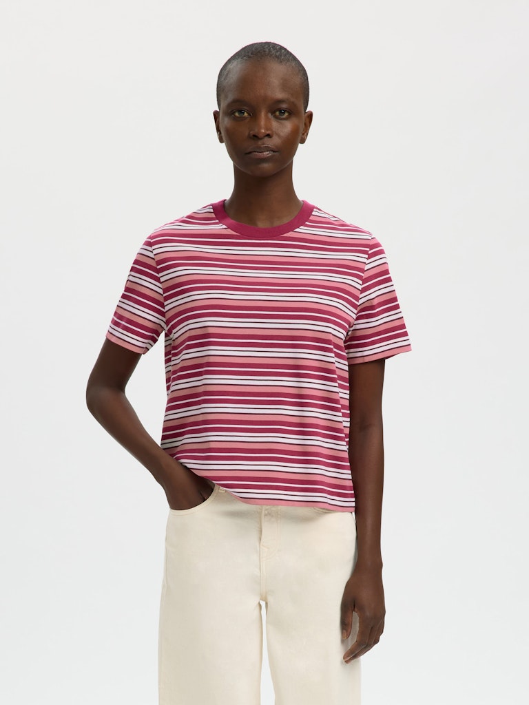 Selected Femme Damen T-Shirts Anemone/Multi S