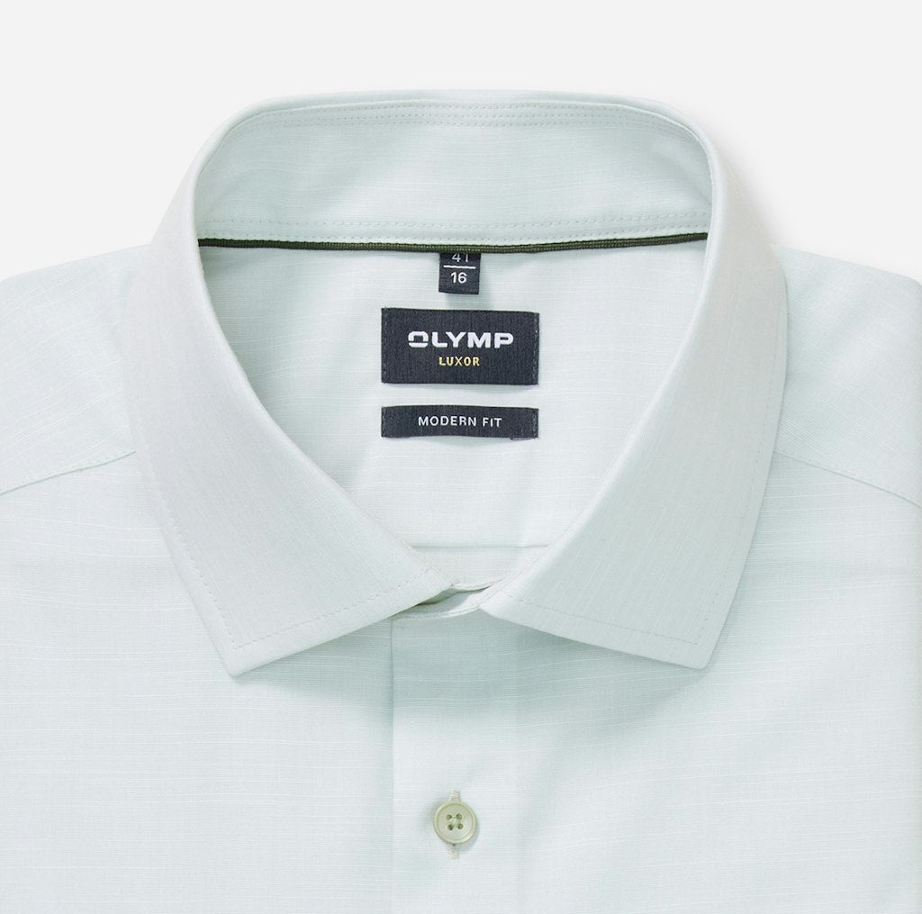 Olymp Herren Hemden lang Lindgrõn
