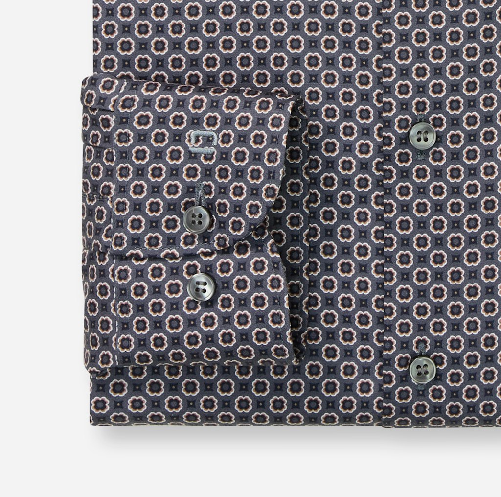 Olymp Herren Hemden lang Anthrazit