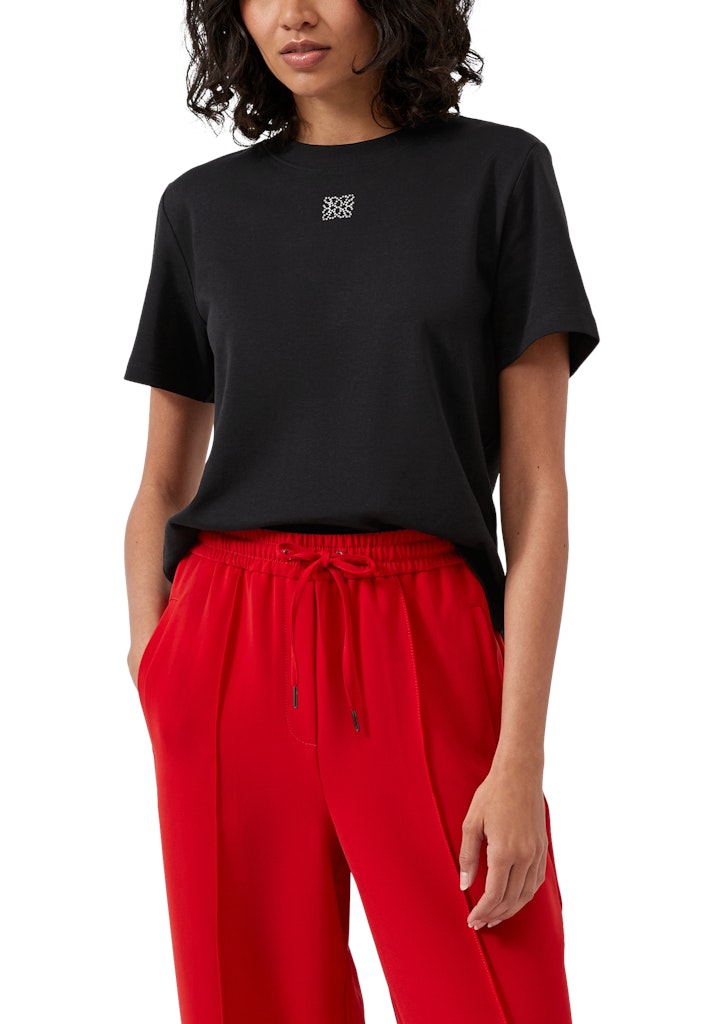 S. Oliver red Damen T-Shirts Grey/Black