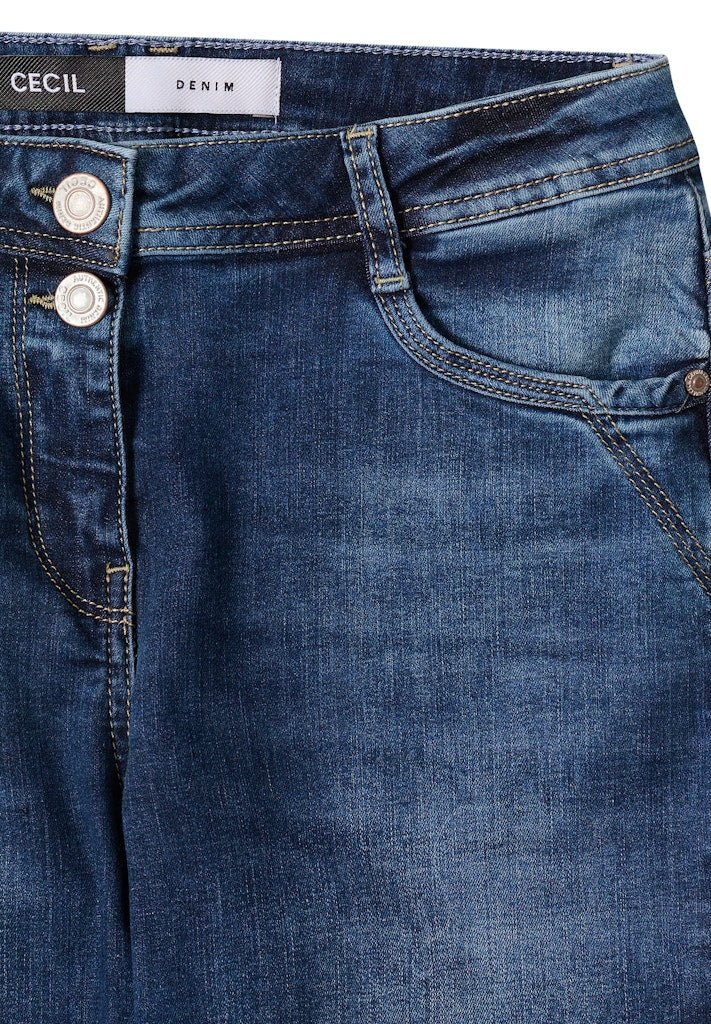 Cecil Damen Hosen Mid Blue