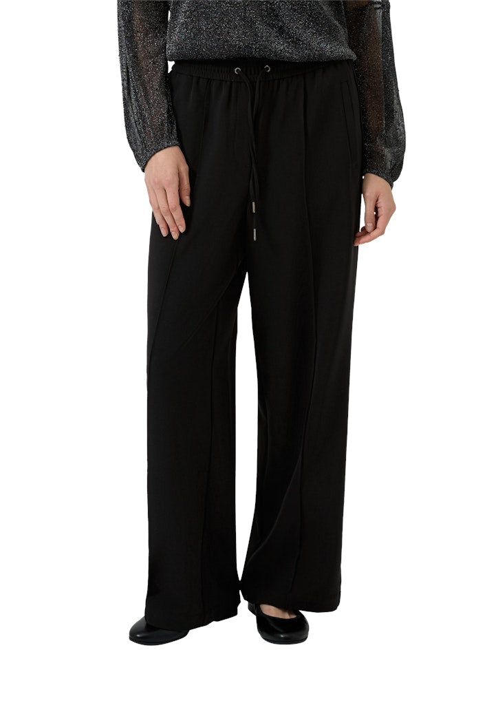 S. Oliver red Damen Hosen Grey/Black