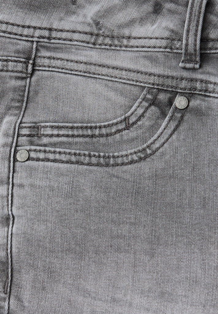 Street One Damen Hosen Mid Grey