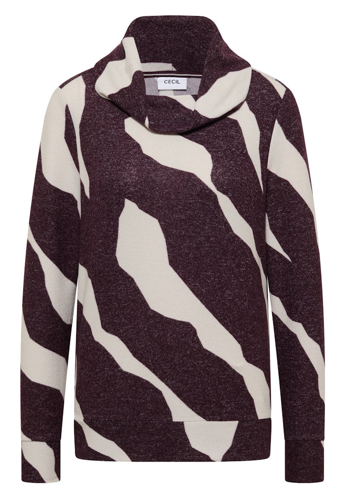 Cecil Damen T-Shirts Eggplant