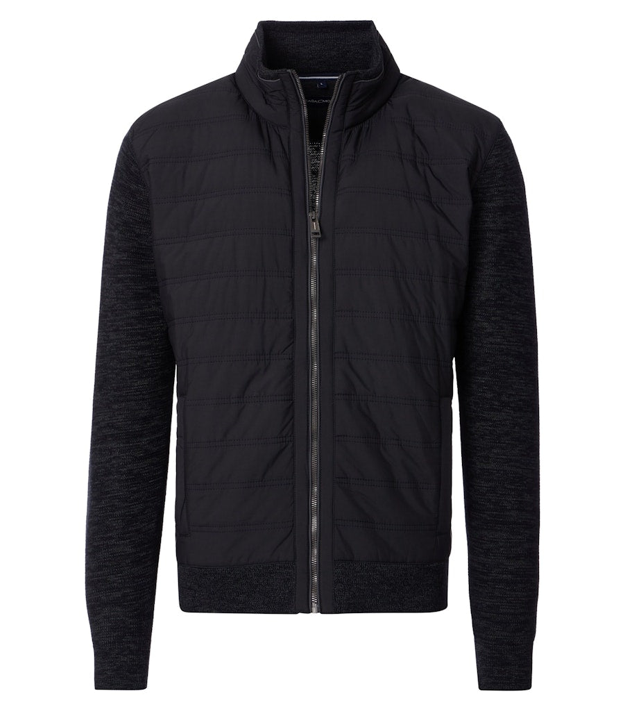 Casa Moda Herren Strickjacken Schwarz